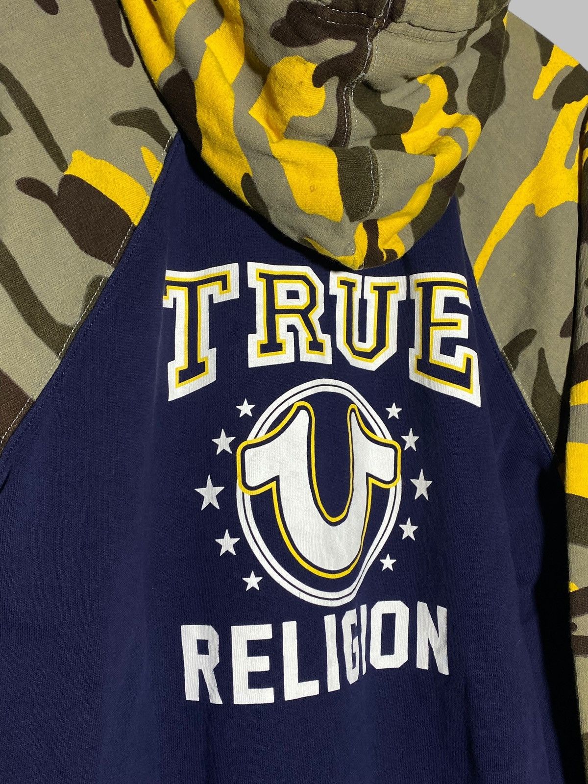 True Religion × Vintage Y2k True Religion Camouflage Hoodie Japanese Streetwear Size US L / EU 52-54 / 3 - 3 Thumbnail