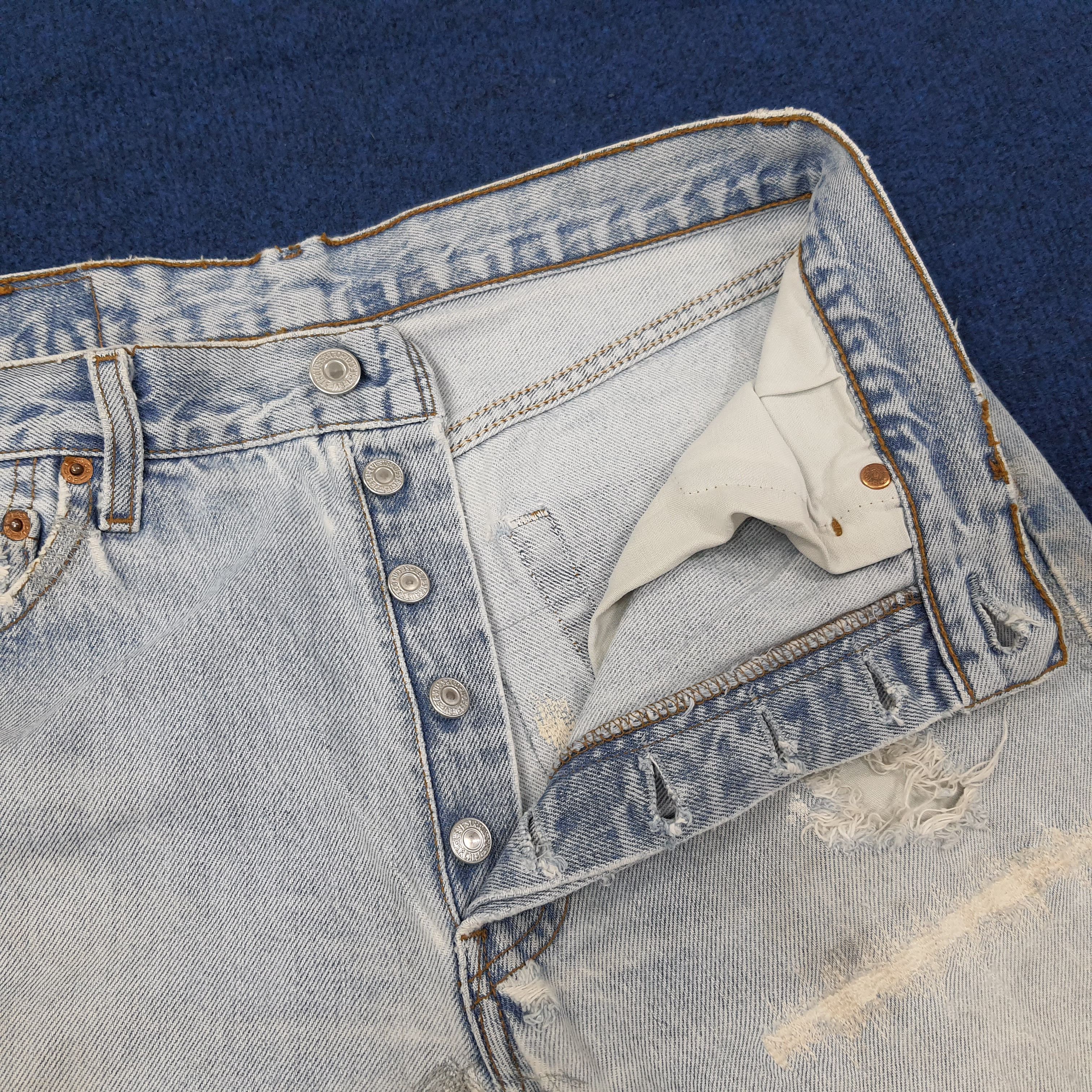 Levi's Vintage Levi's Distressed Doraemon Patchwork Jean C252N17 Size US 28 / EU 44 - 10 Thumbnail