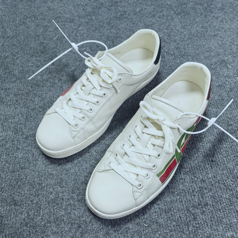 Gucci Gucci Ace Double G Retro Casual Sneakers 0079 Size US 9.5 / EU 42-43 - 1 Thumbnail