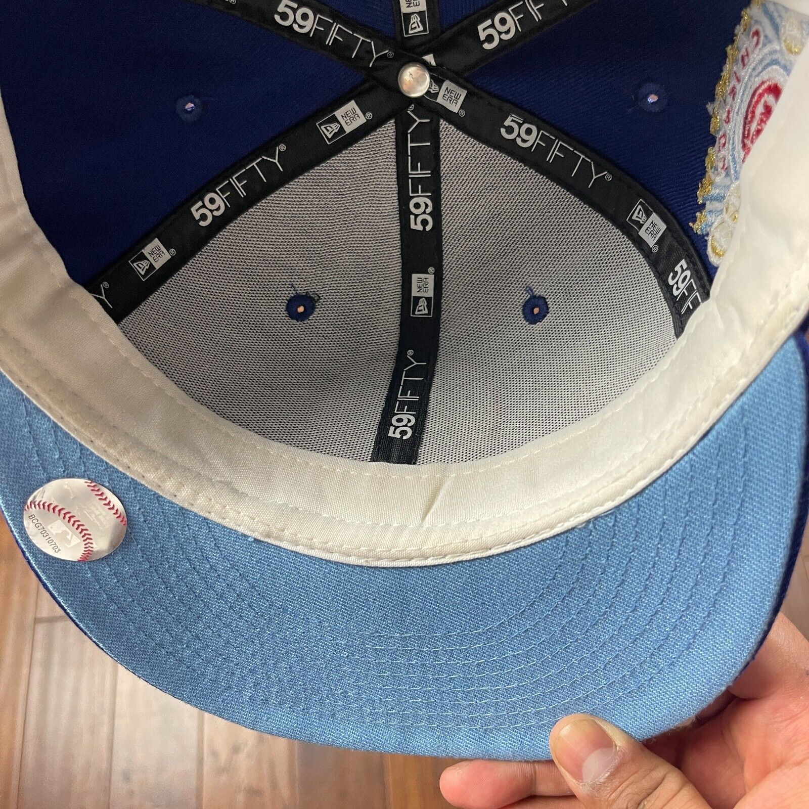 New Era Chicago Cubs New Era 1990 All Star Game Patch Hat Size 7 1/8 Size ONE SIZE - 6 Thumbnail