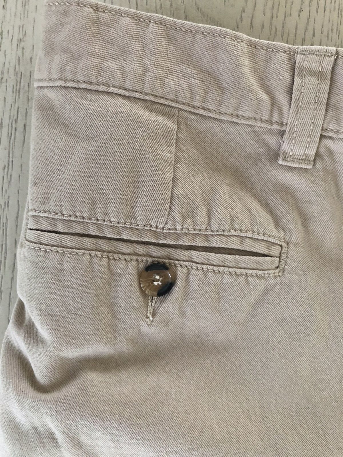 Other Mens Slim Fit Cream Tan Khaki Pants Chino Cargo Size 29 Size US 29 - 6 Thumbnail