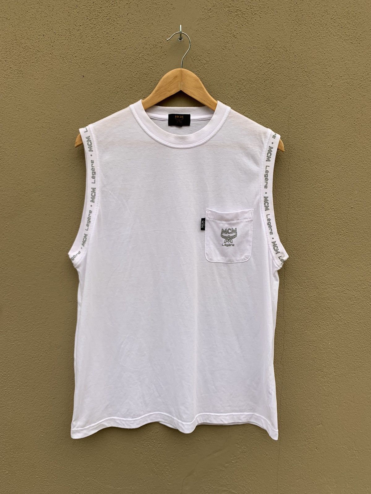 MCM Vintage MCM Sleveless Tshirt Size US L / EU 52-54 / 3 - 1 Thumbnail