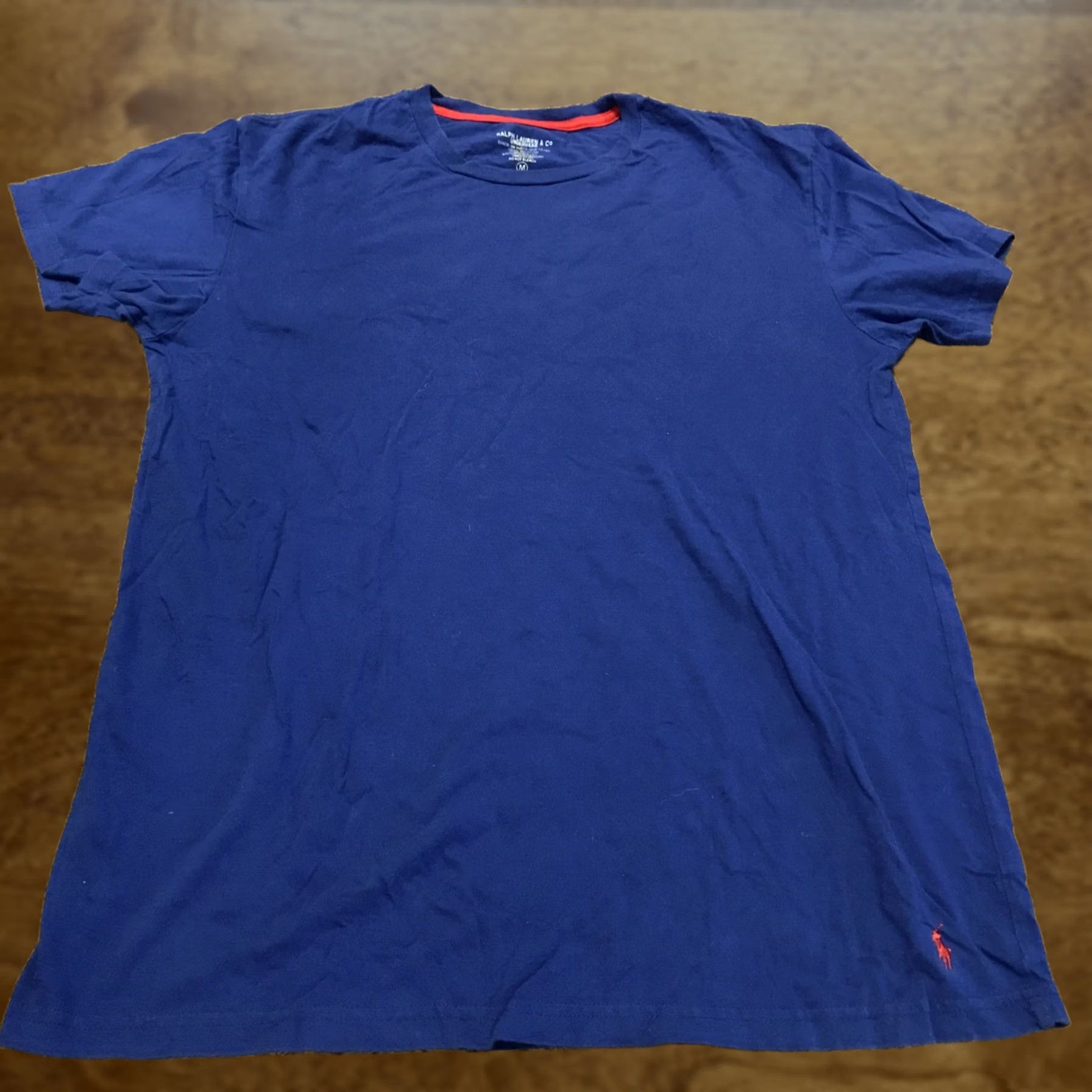 Ralph Lauren Ralph Lauren Co Mens M Cotton Blue T Shirt Sleepwear Pajama Top Knit Cotton Short Sleeve Regular Size M Men Blue Size US M / EU 48-50 / 2 - 1 Thumbnail