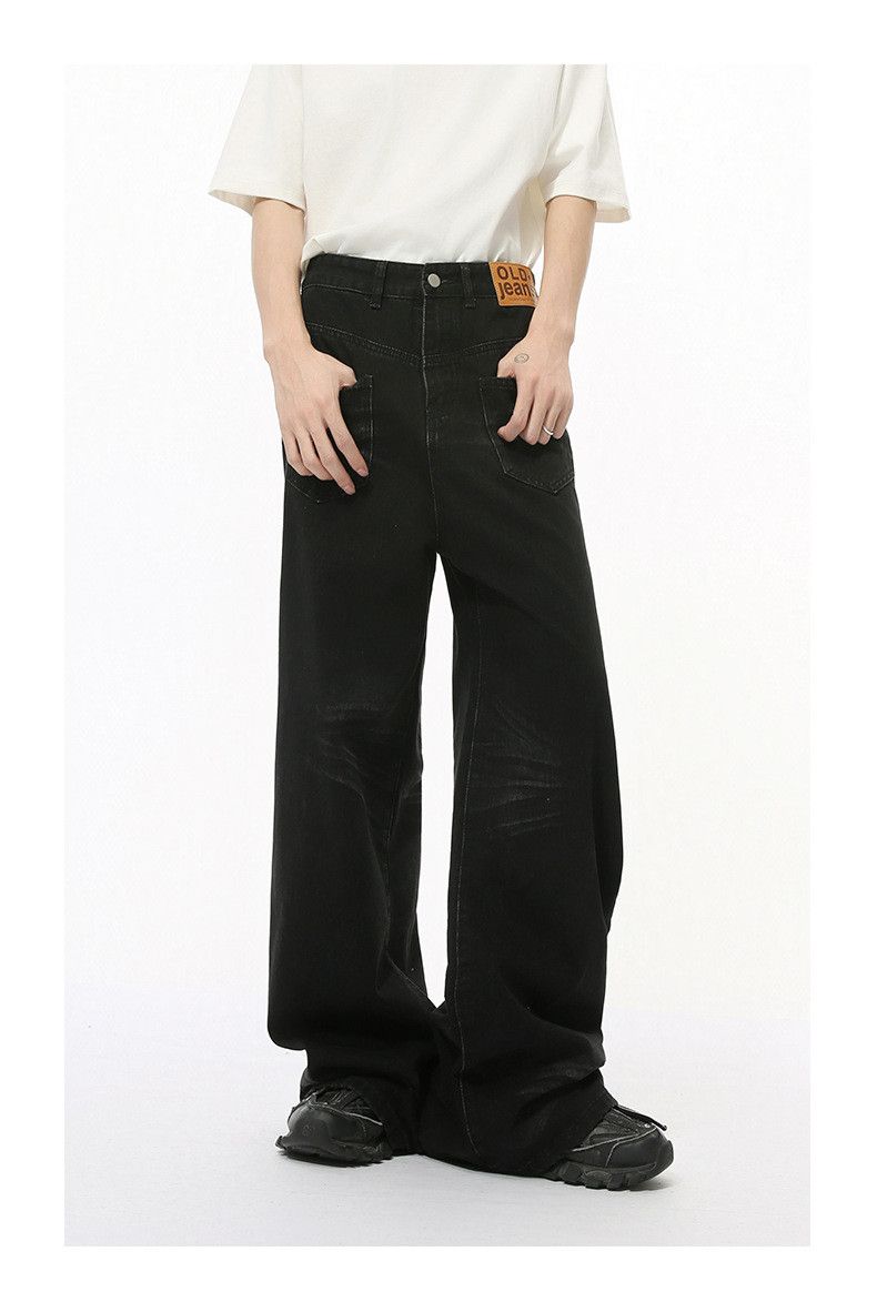Japanese Brand × Jean Washed vintage pocket design drape straight jeans Size US 32 / EU 48 - 4 Thumbnail