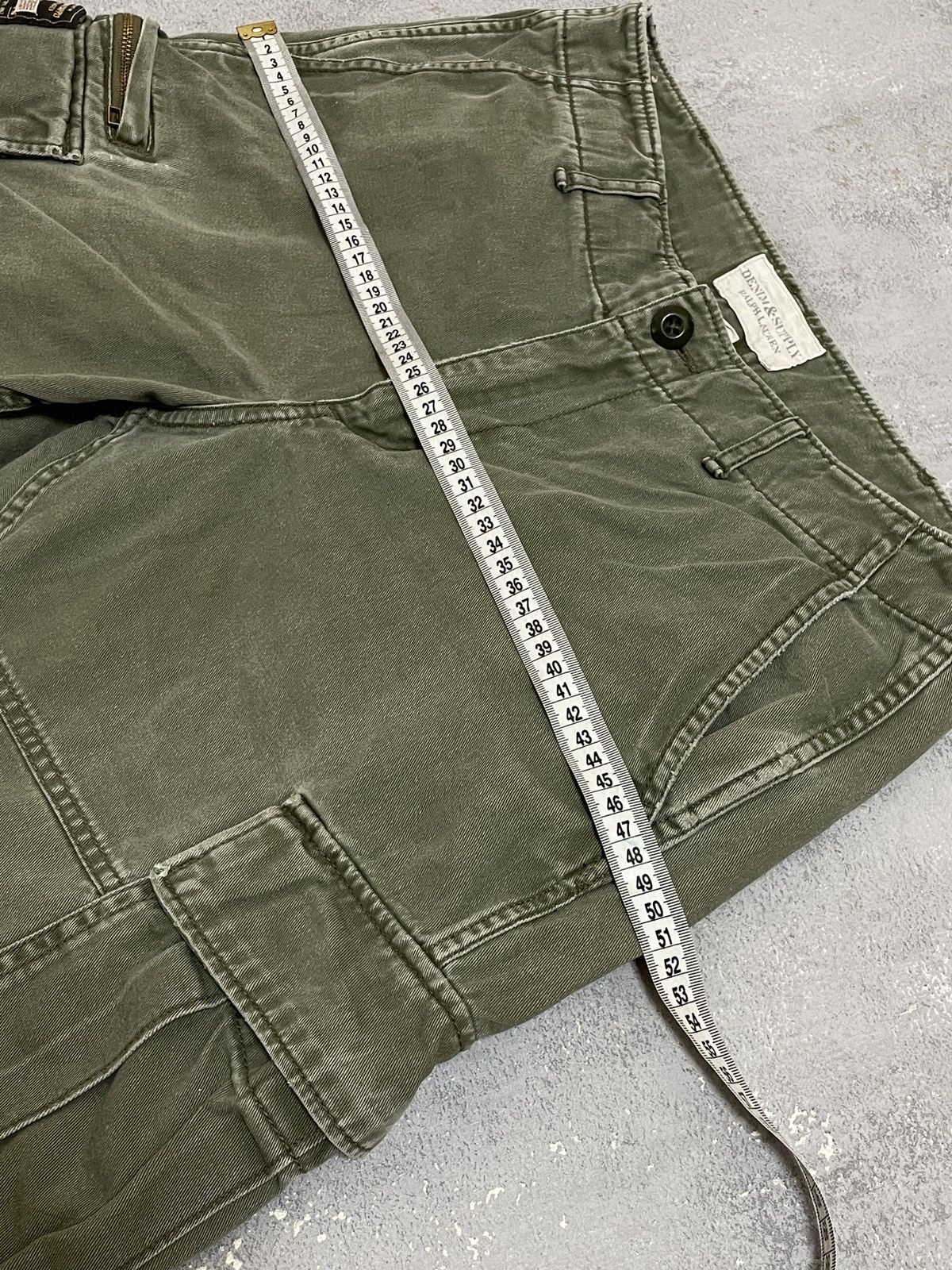 Denim & Supply Ralph Lauren Denim & Supply Ralph Lauren Green Washed Distressed Shorts Size US 30 / EU 46 - 19 Thumbnail