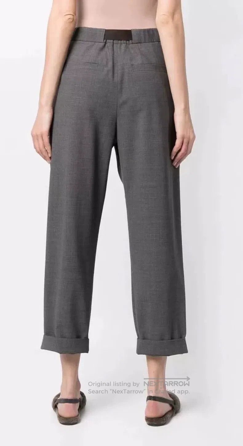 Brunello Cucinelli Brunello Cucinelli Women's gray dress pants Size 24" / US 00 / IT 34 - 3 Thumbnail