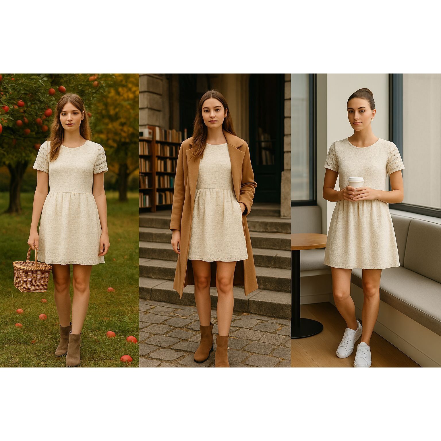H&M H&M Women’s Lace Mini Dress S – Cottagecore Clean Girl Light Size S / US 4 / IT 40 - 1 Thumbnail
