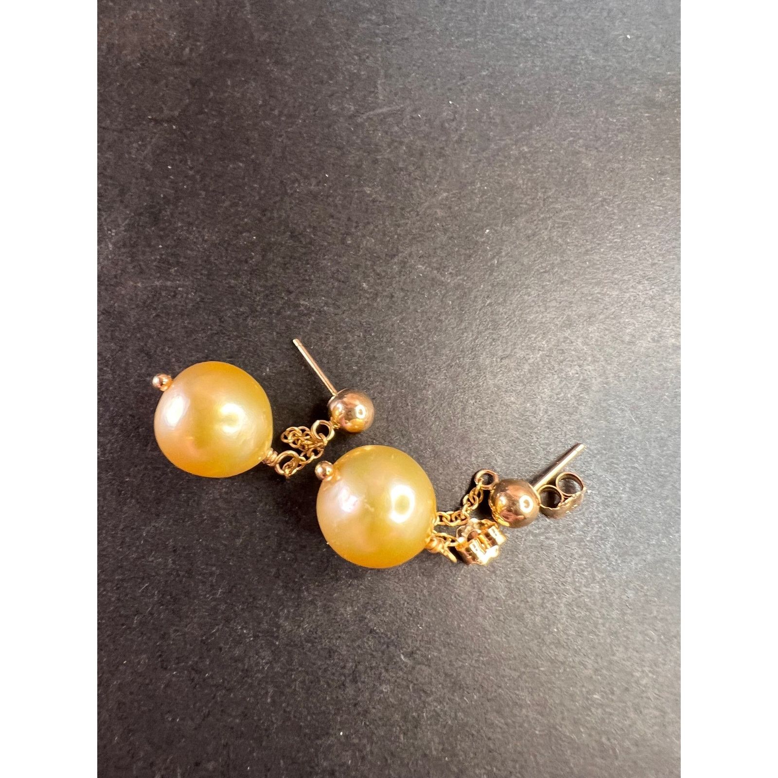 Other 14k yellow gold South Seas Pearl dangle earrings Size ONE SIZE - 5 Thumbnail