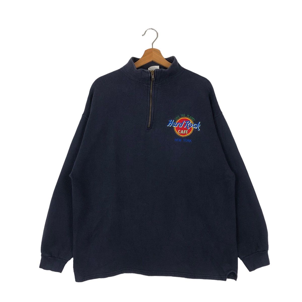 Hard Rock Cafe VINTAGE HARD ROCK CAFE NEW YORK FLEECE ANORAK JACKET Size US S / EU 44-46 / 1 - 1 Thumbnail