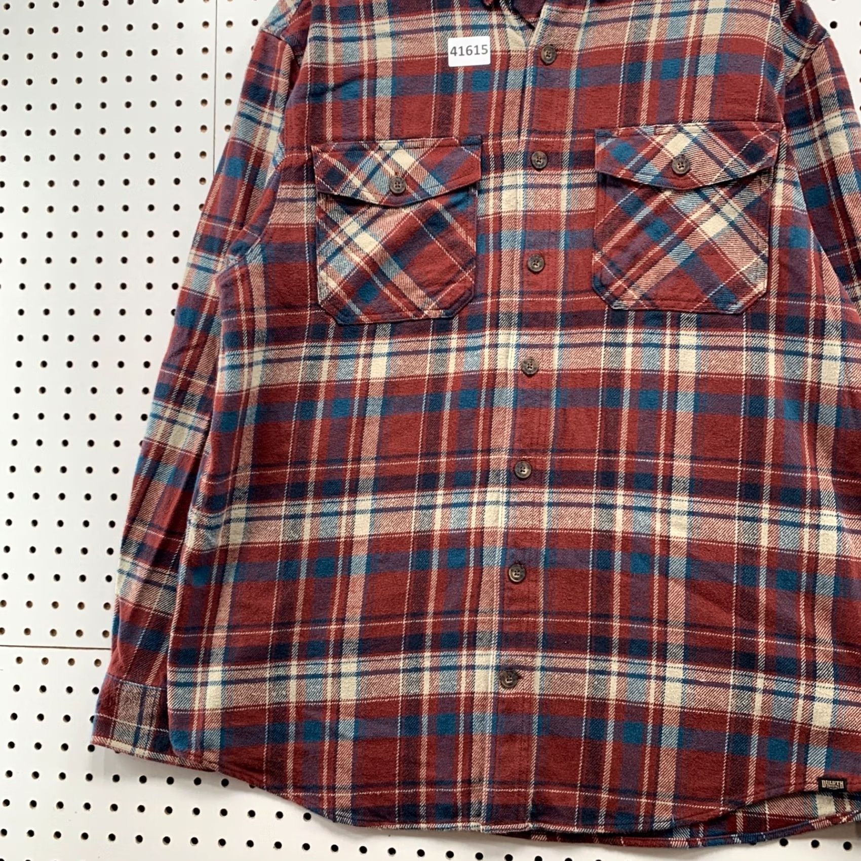 Vintage Duluth Shirt Mens LT Red Heavyweight Flannel Button Shacket Size US L / EU 52-54 / 3 - 5 Thumbnail