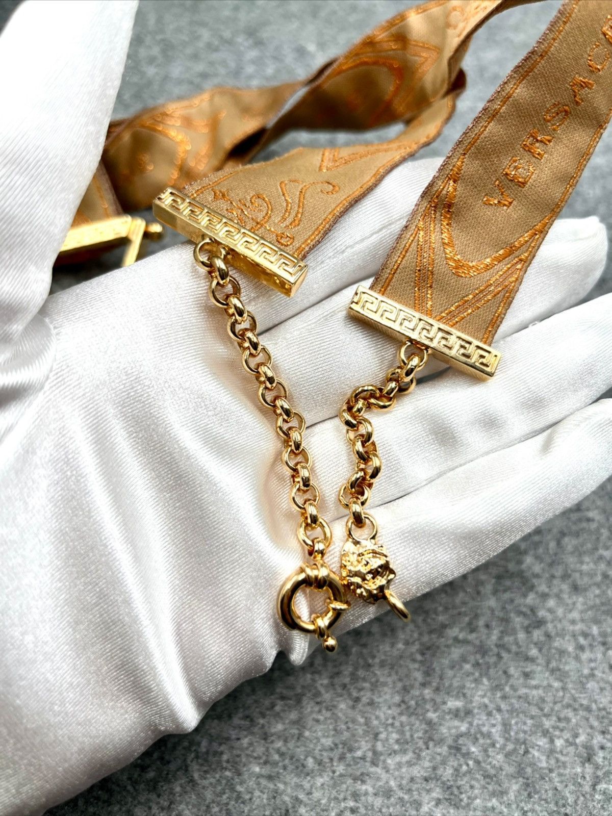 Versace Gianni Versace Crystal Medusa Necklace Size ONE SIZE - 7 Thumbnail