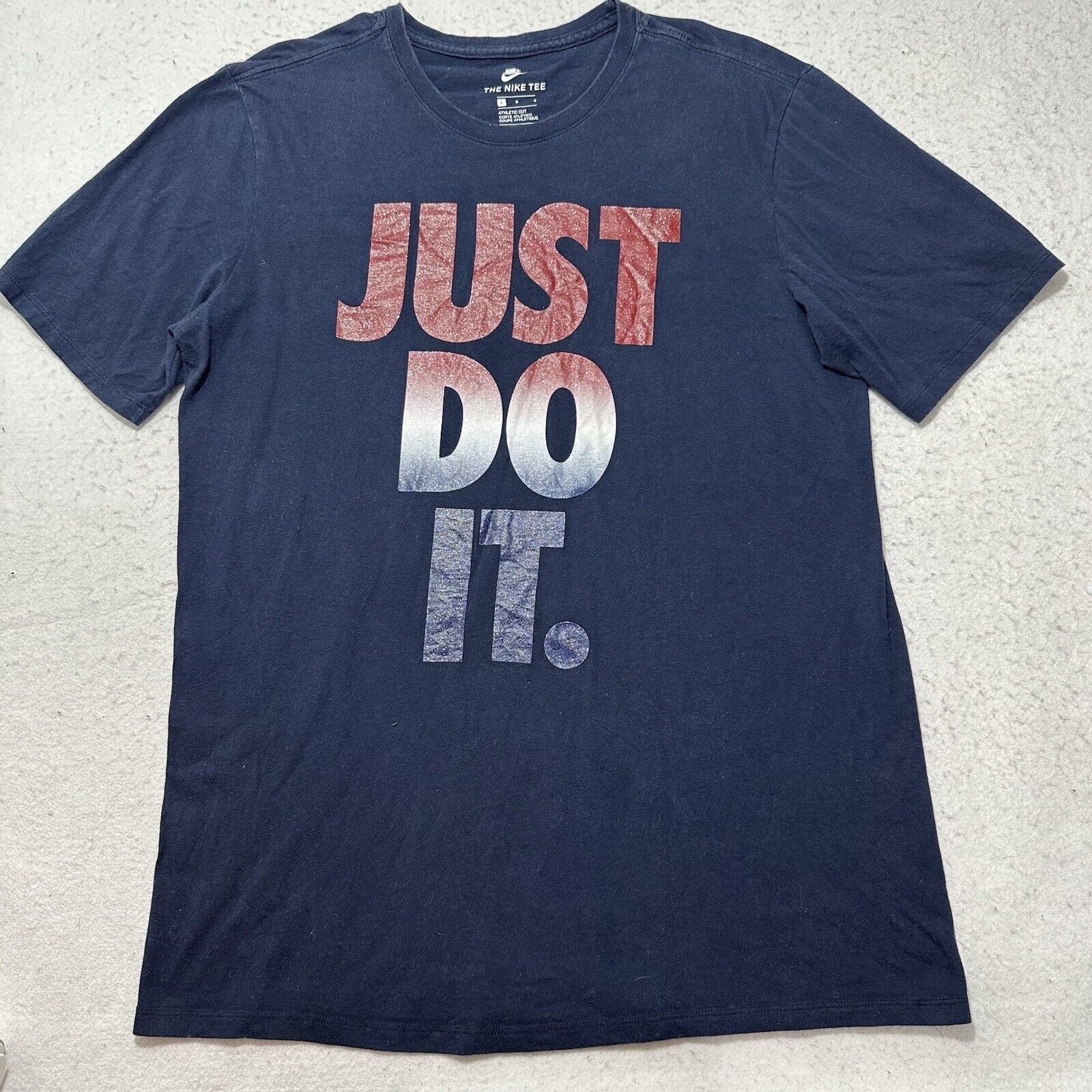 Nike Nike Large Athletic Cut Glitter Just Do It Graphic T Shirt Size US L / EU 52-54 / 3 - 1 Thumbnail