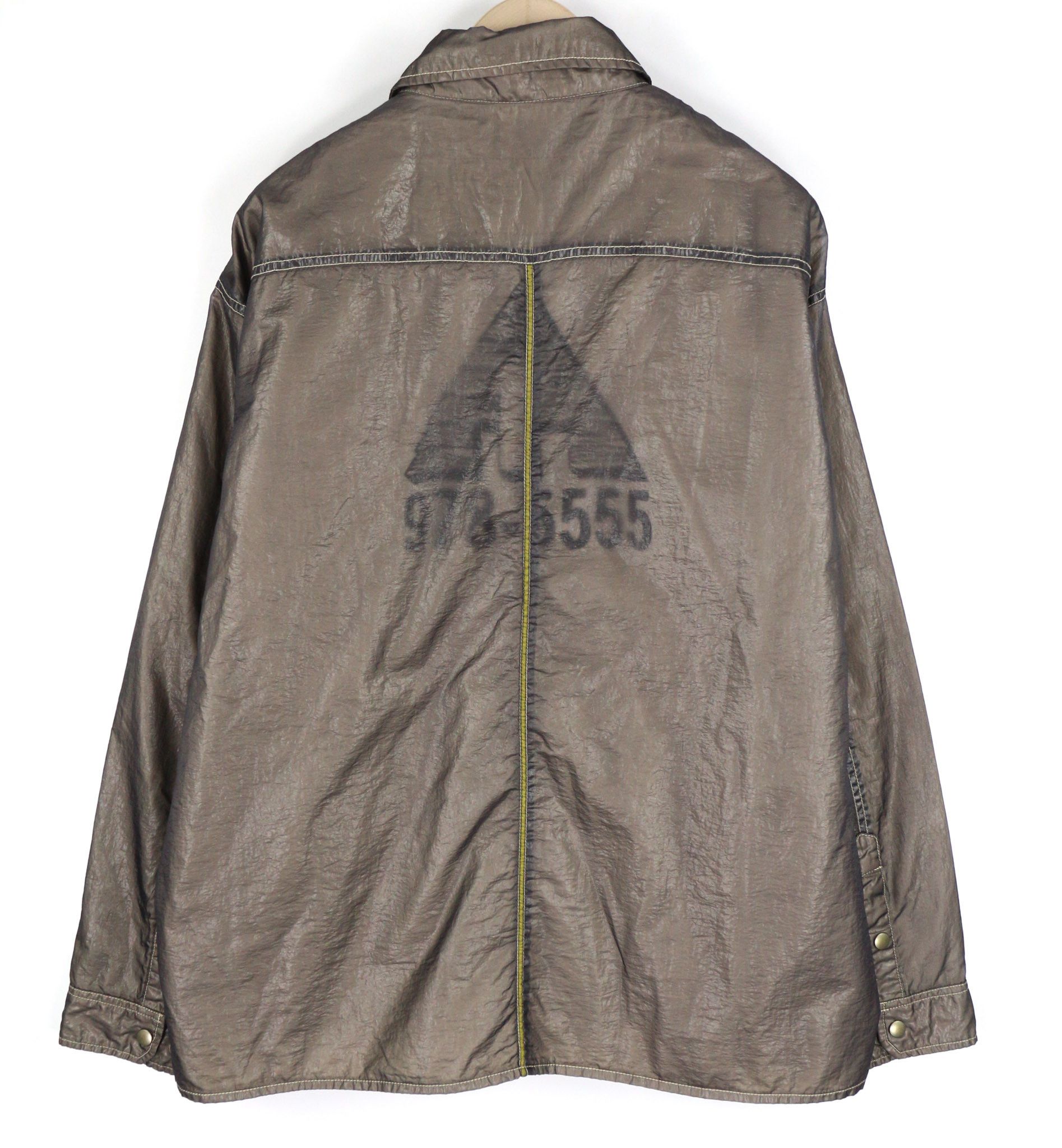 Diesel S-U24 XL Snap Buttons Shiny Polo Neck Jacket 81736 Size US XL / EU 56 / 4 - 2 Thumbnail