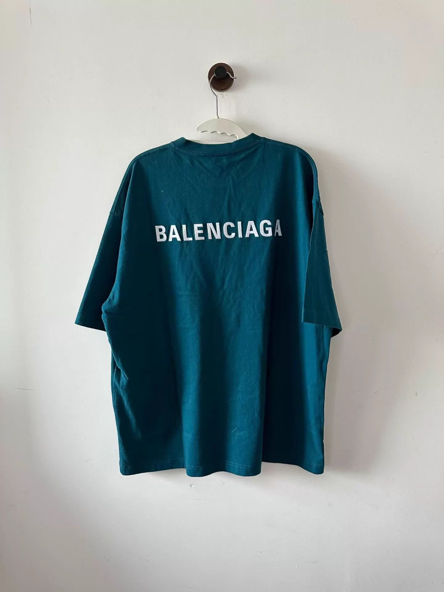 Balenciaga Balenciaga Front & Back Embroidered Short Sleeve Tee XL Size US XL / EU 56 / 4 - 2 Thumbnail