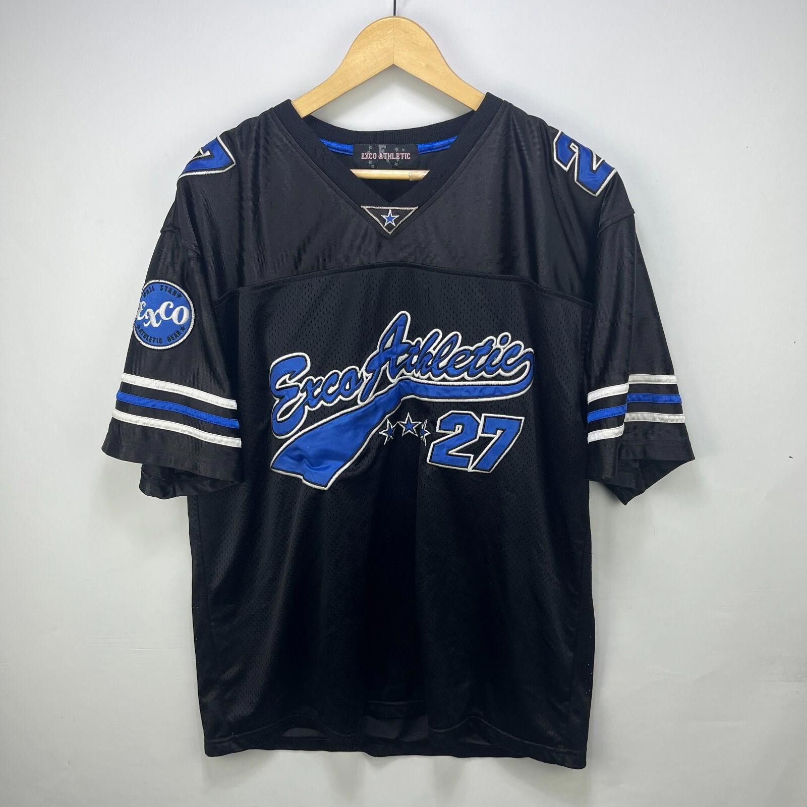 Armani Exchange Vintage Exco Athletic Y2K Baggy Hip Hop Jersey Large Size US L / EU 52-54 / 3 - 1 Thumbnail