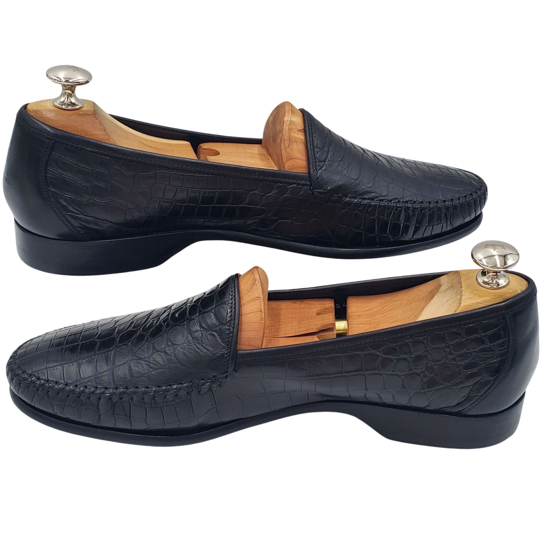 Cole Haan Italy Bragano Cole Haan Men's size 9 Black alligator crocodi Size US 9 / EU 42 - 11 Thumbnail