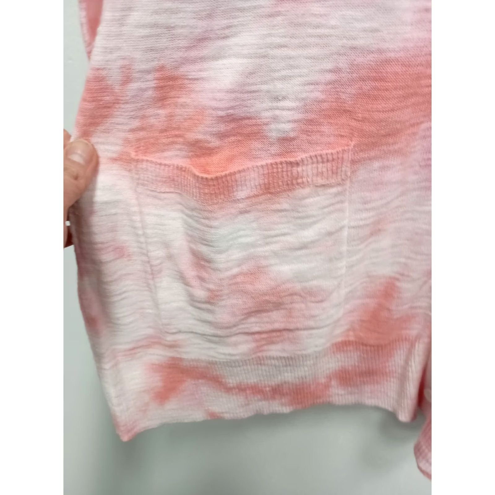 Torrid Torrid Cardigan Womens Size 1X Pink Tie Die BOHO Button Front Longline Casual - Vibrant Wear Size XL / US 12-14 / IT 48-50 - 3 Thumbnail