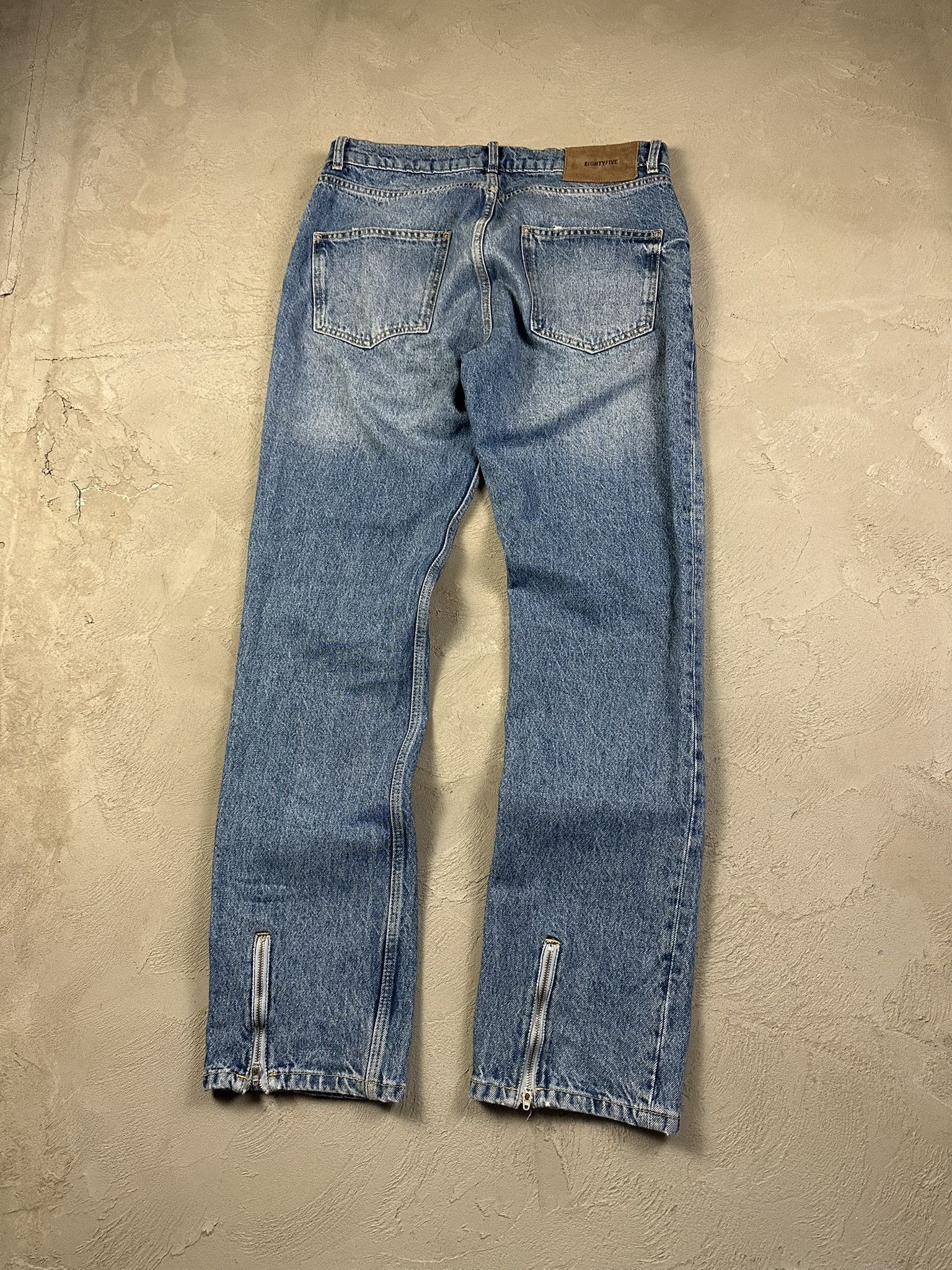 Japanese Brand Eightyfive Avant Garde Oversized Faded Distressed Jeans Size US 32 / EU 48 - 1 Thumbnail