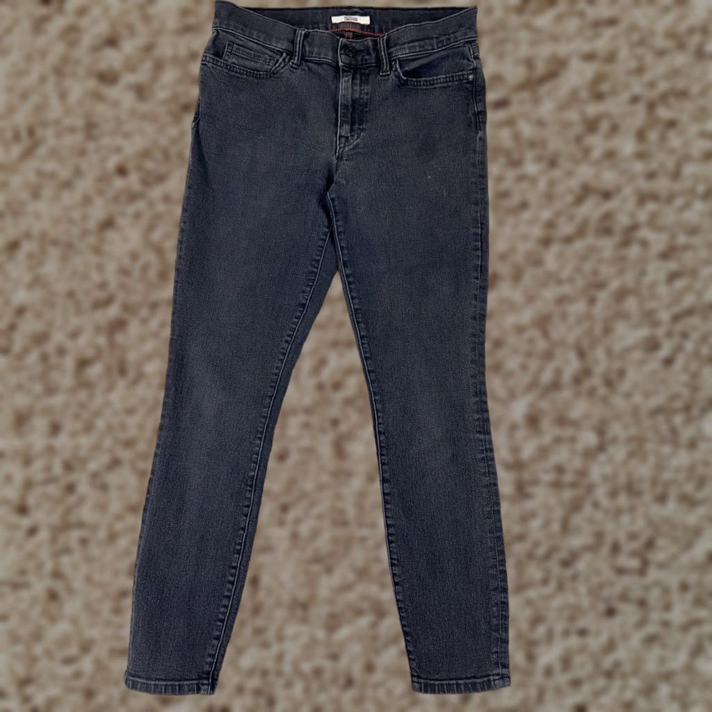 Tommy Hilfiger Tommy Hilfiger Jeans Womens 6 Black Denim Slim Tapered Mid Rise 25x26 Womens Size 28" / US 6 / IT 42 - 1 Thumbnail