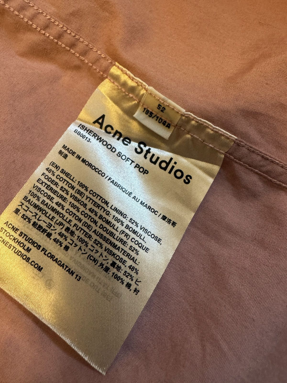 Acne Studios Acne Pink Button Up Size US L / EU 52-54 / 3 - 3 Thumbnail