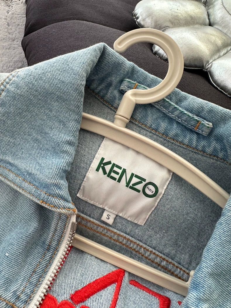 Kenzo KENZO Rose and flower embroidered denim jacket Size S / US 4 / IT 40 - 7 Thumbnail