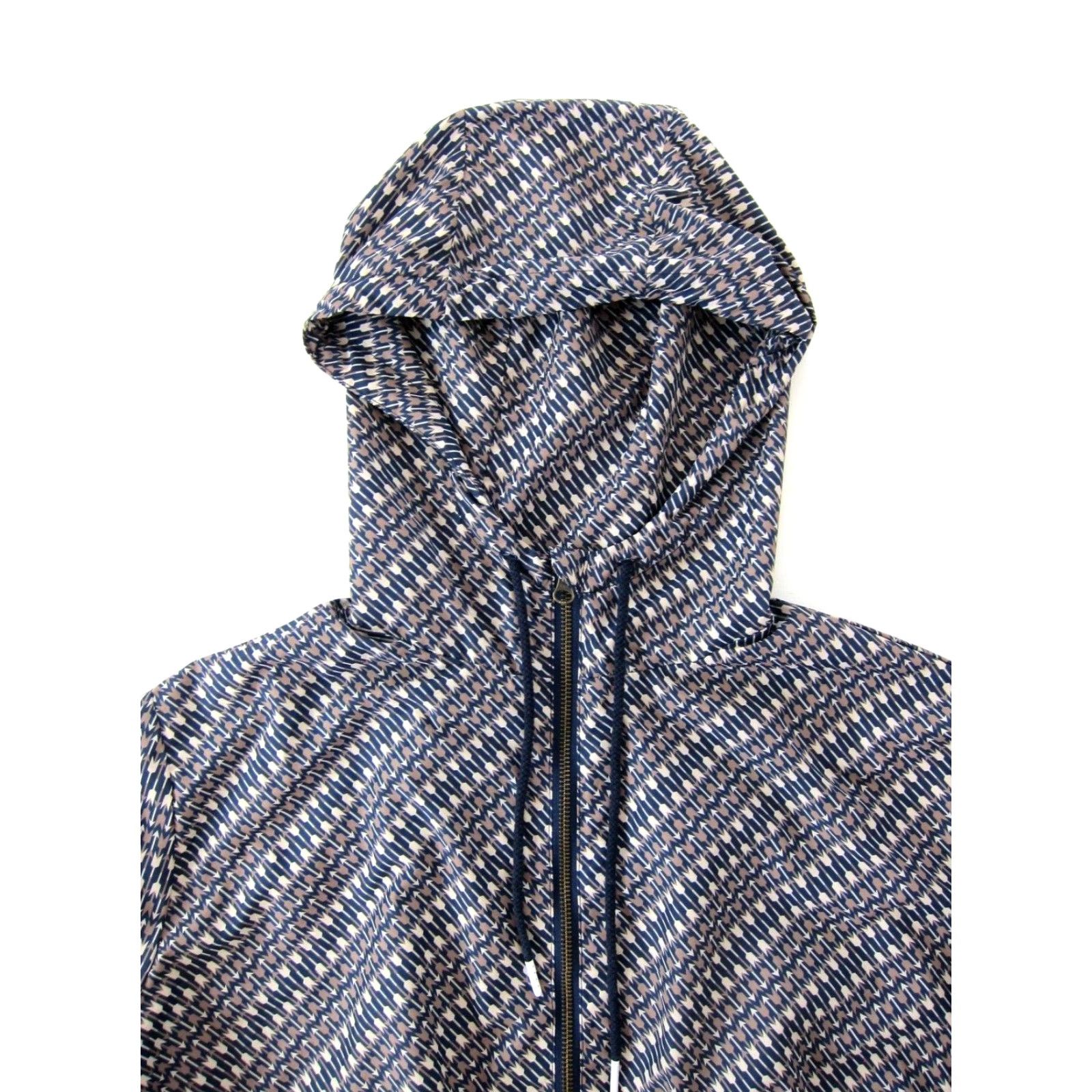 The Upside VINTAGE The Upside Australia Blue Brown Arrow Full Zip Hooded Windbreaker Jacket S-M 6 Size M / US 6-8 / IT 42-44 - 4 Thumbnail
