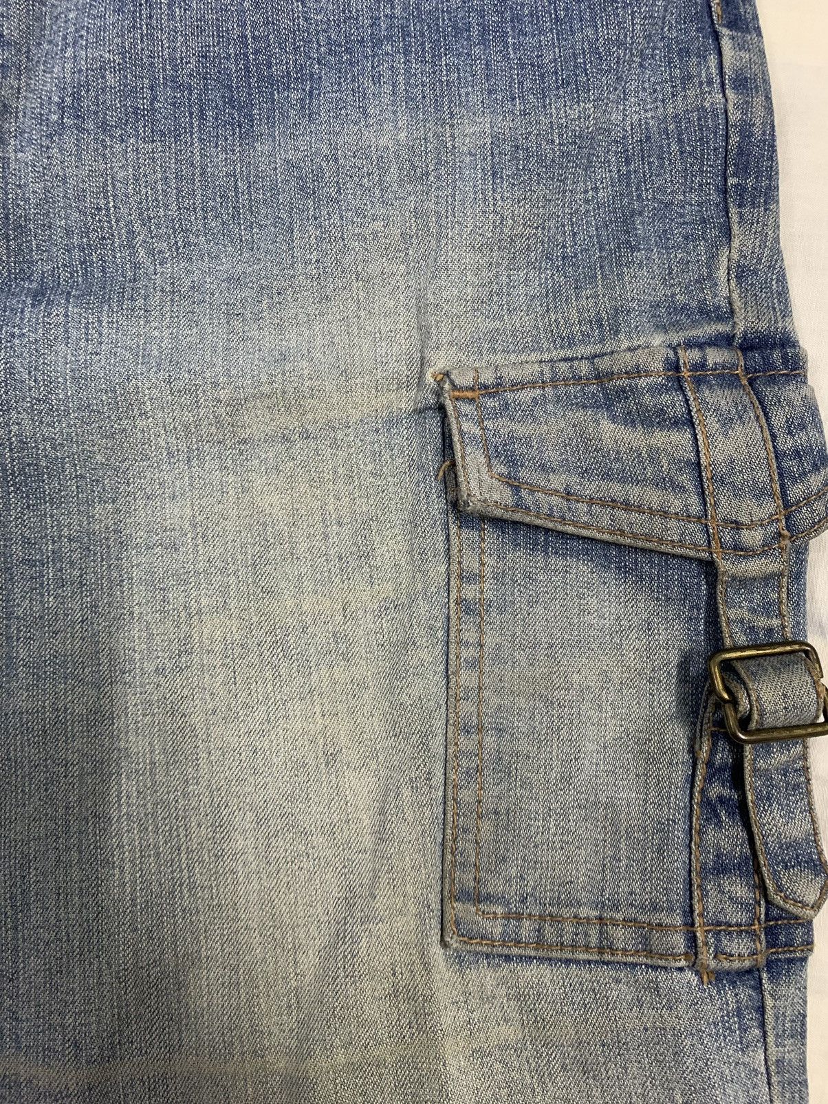 Hysteric Glamour Vintage Japanese Brand Flare Bell Bottom Ripped Cargo Jeans Size US 32 / EU 48 - 14 Thumbnail