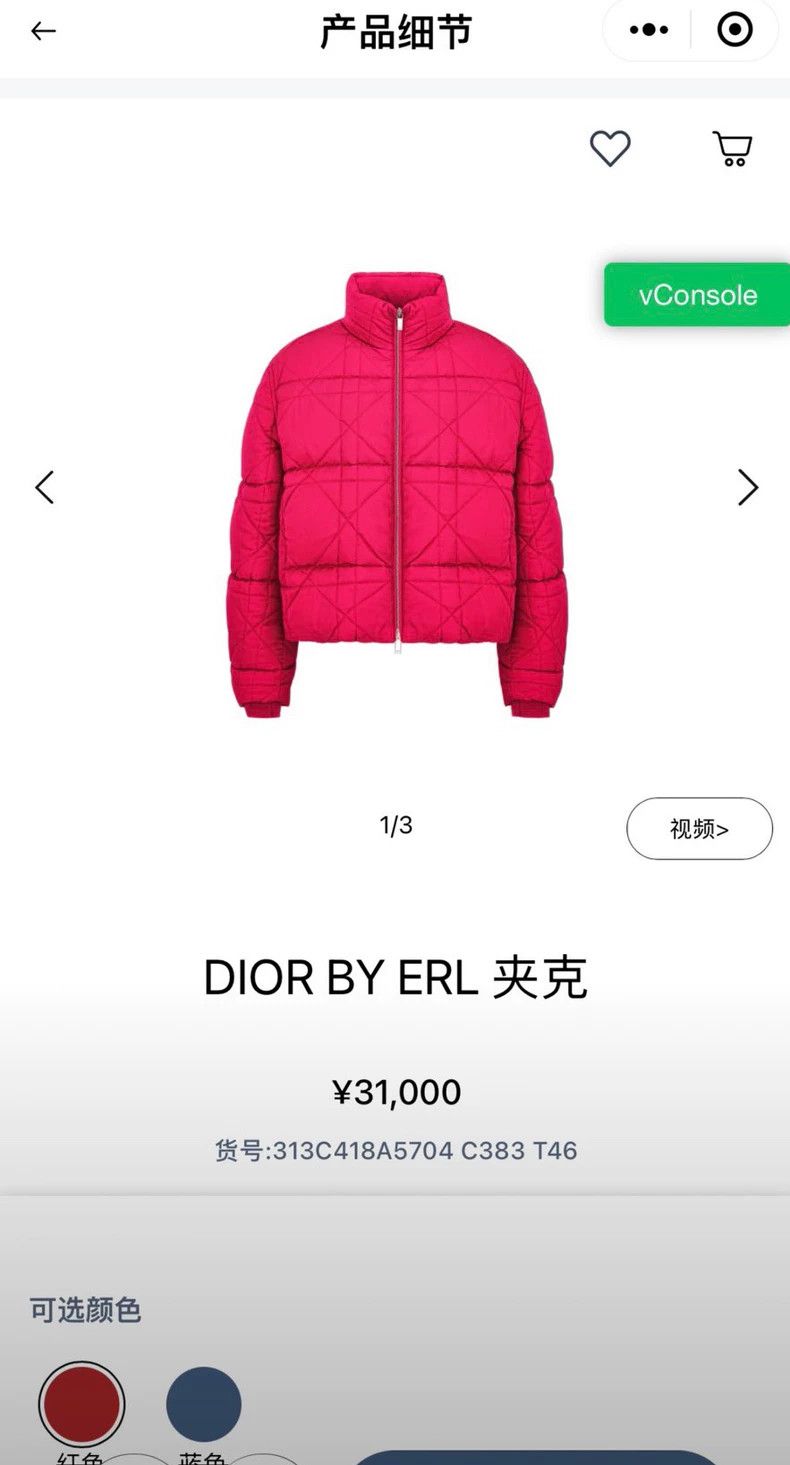 Dior Dior ERL co-branded blue down jacket 2502-Nextarrow Size US M / EU 48-50 / 2 - 8 Thumbnail