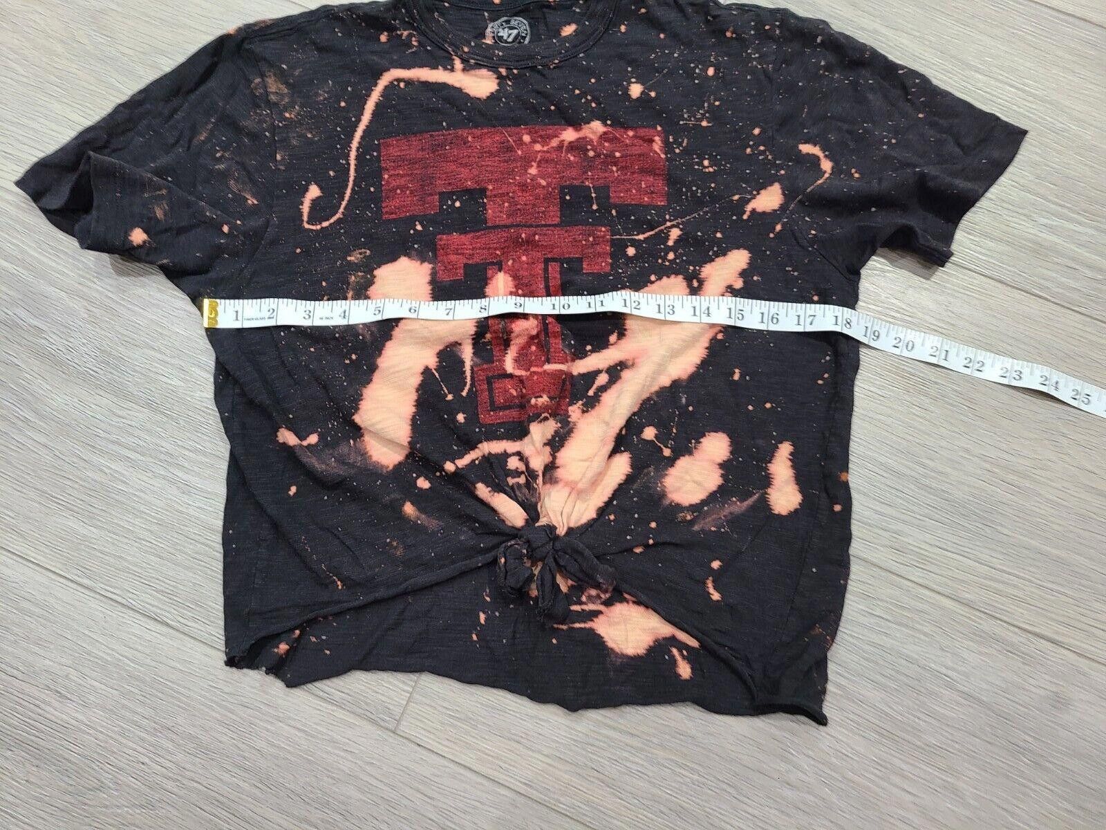 Designer Texas Tech Red Raiders Shirt Womens Small 47 Brand Bleached Size ONE SIZE - 5 Thumbnail
