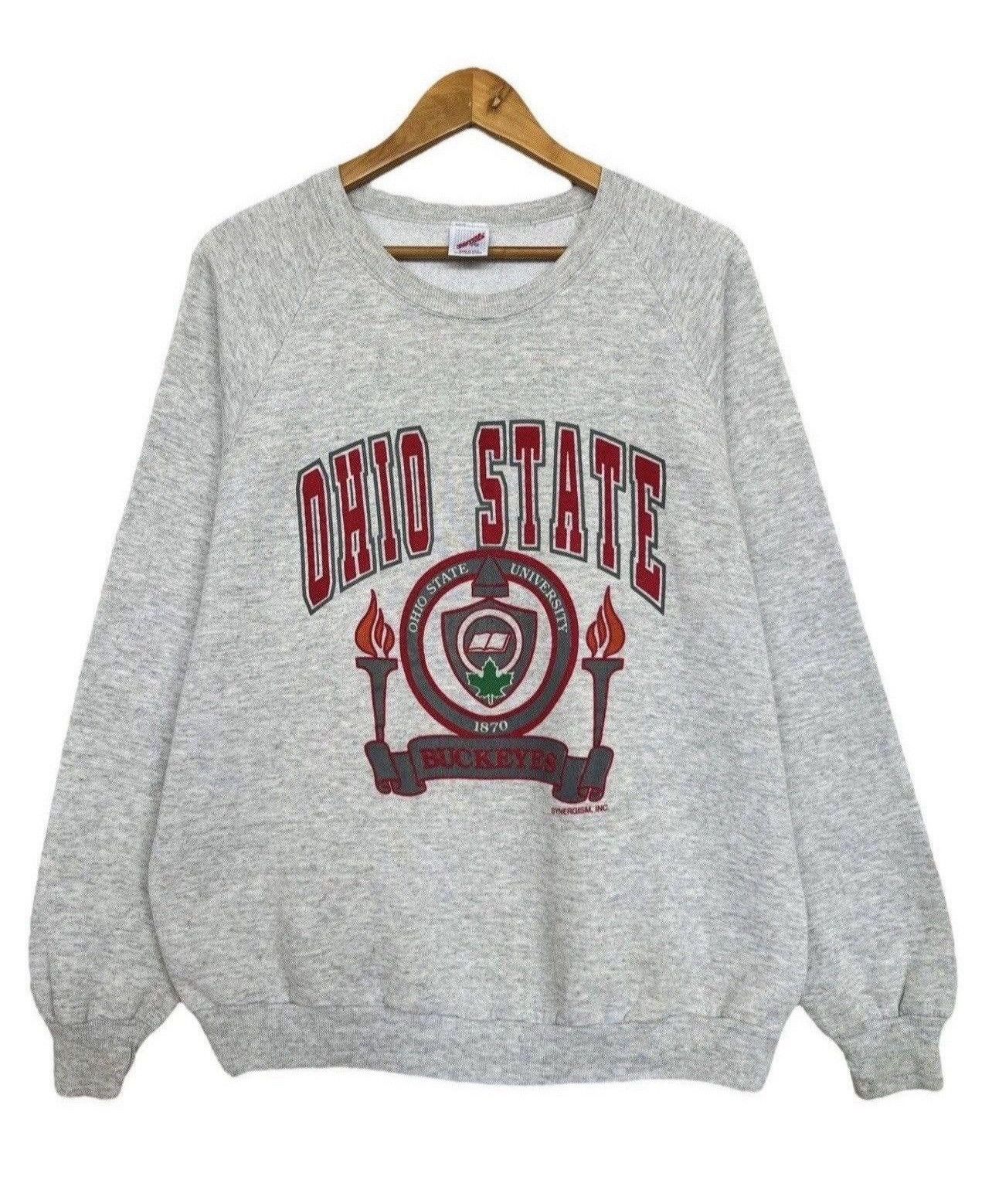 Vintage Vintage 90s Ohio State University Buckeyes Sweatshirt Large Size US L / EU 52-54 / 3 - 1 Thumbnail