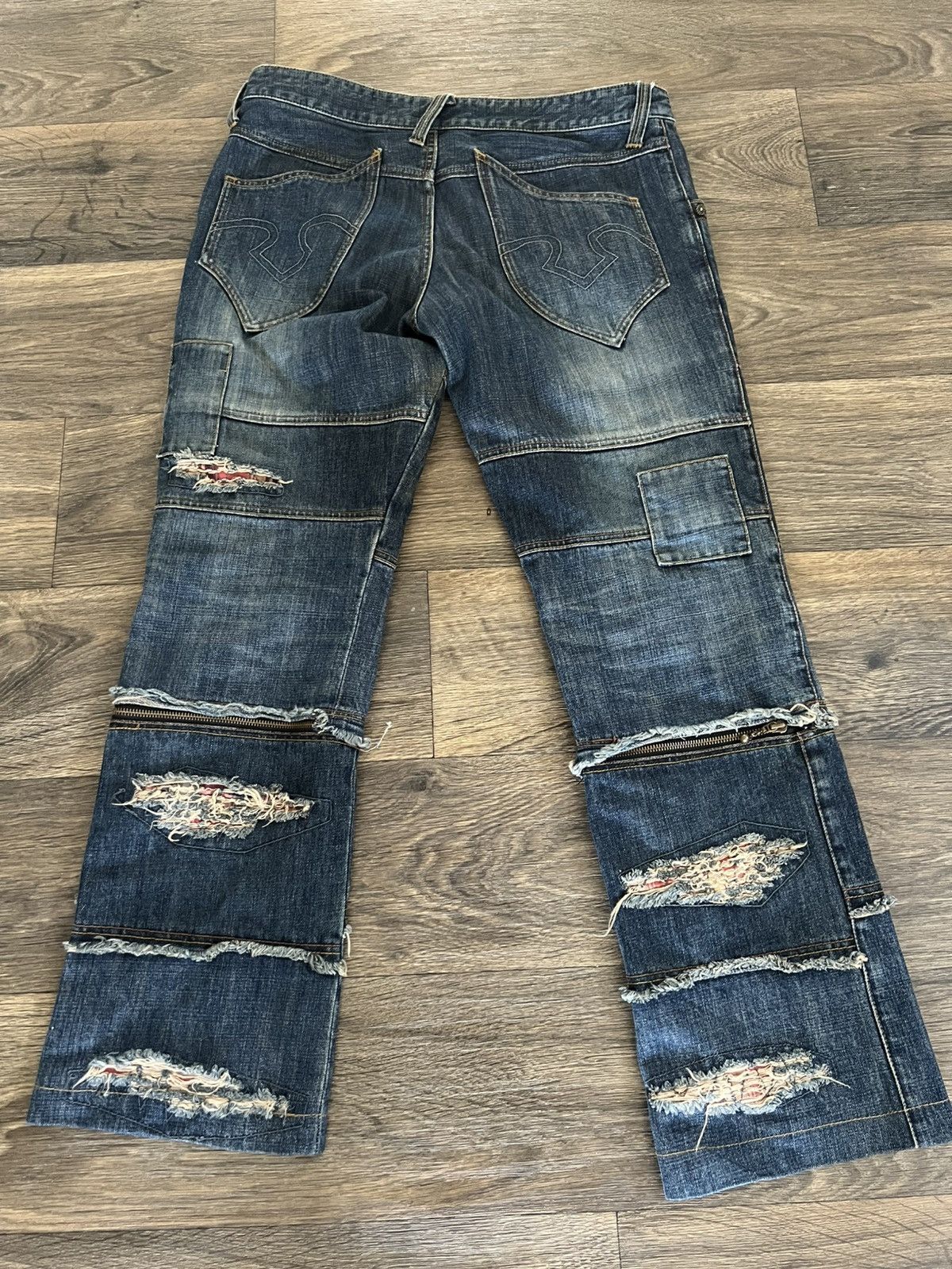 Hysteric Glamour × Obelisk Obelisk distress denim jeans Size US 32 / EU 48 - 3 Thumbnail