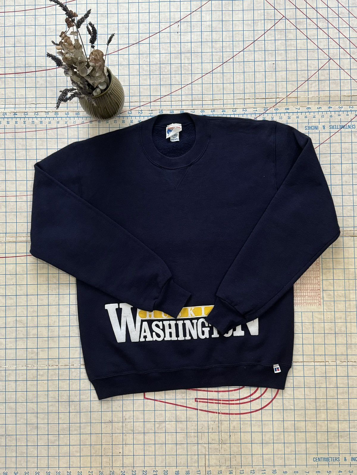 Russell Athletic × Vintage Vintage Washington Huskies Spell Out Crewneck Russell Ath Size US M / EU 48-50 / 2 - 10 Thumbnail