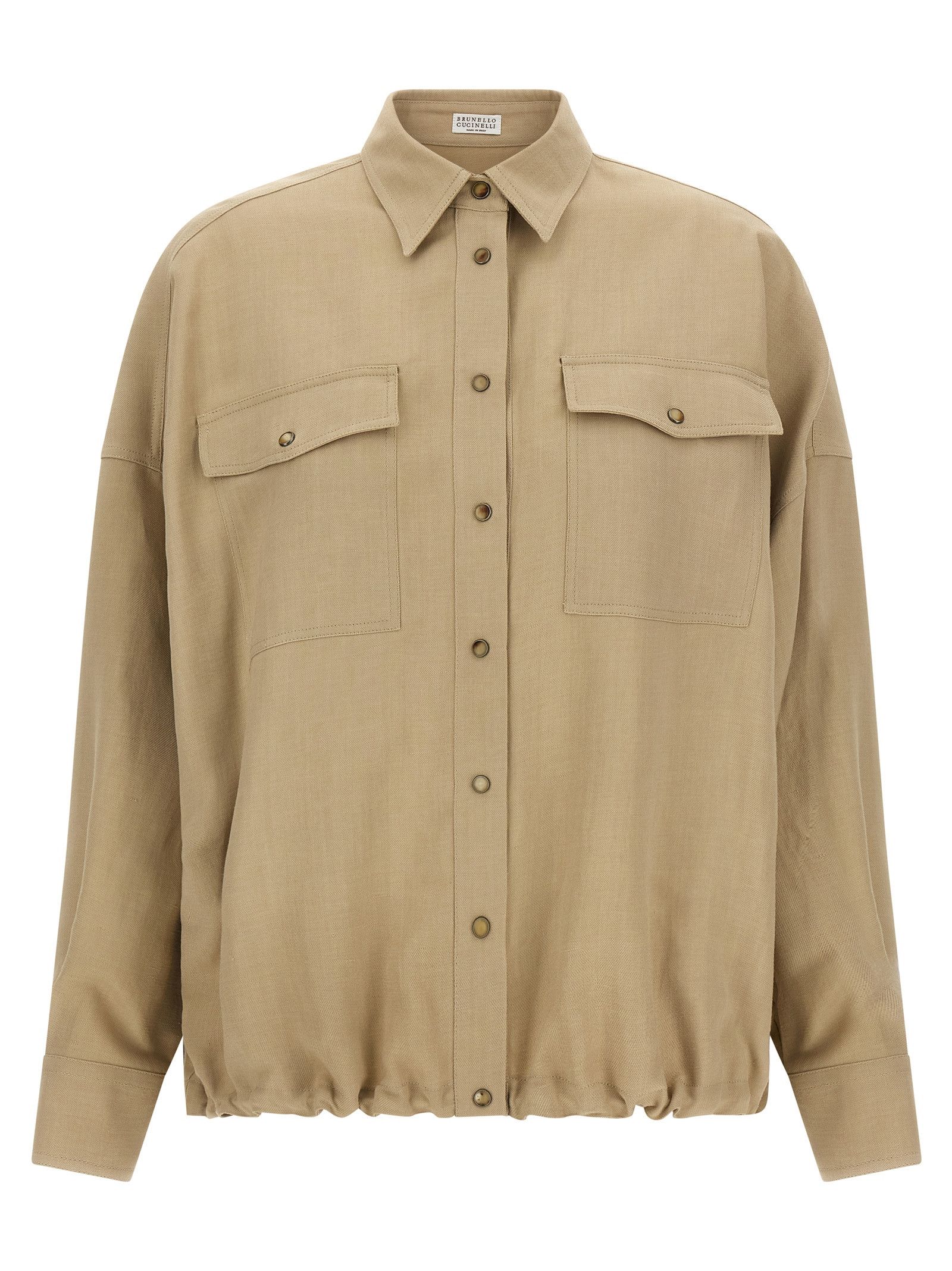 Brunello Cucinelli Fluid Twill Shirt Size XL / US 12-14 / IT 48-50 - 1 Thumbnail