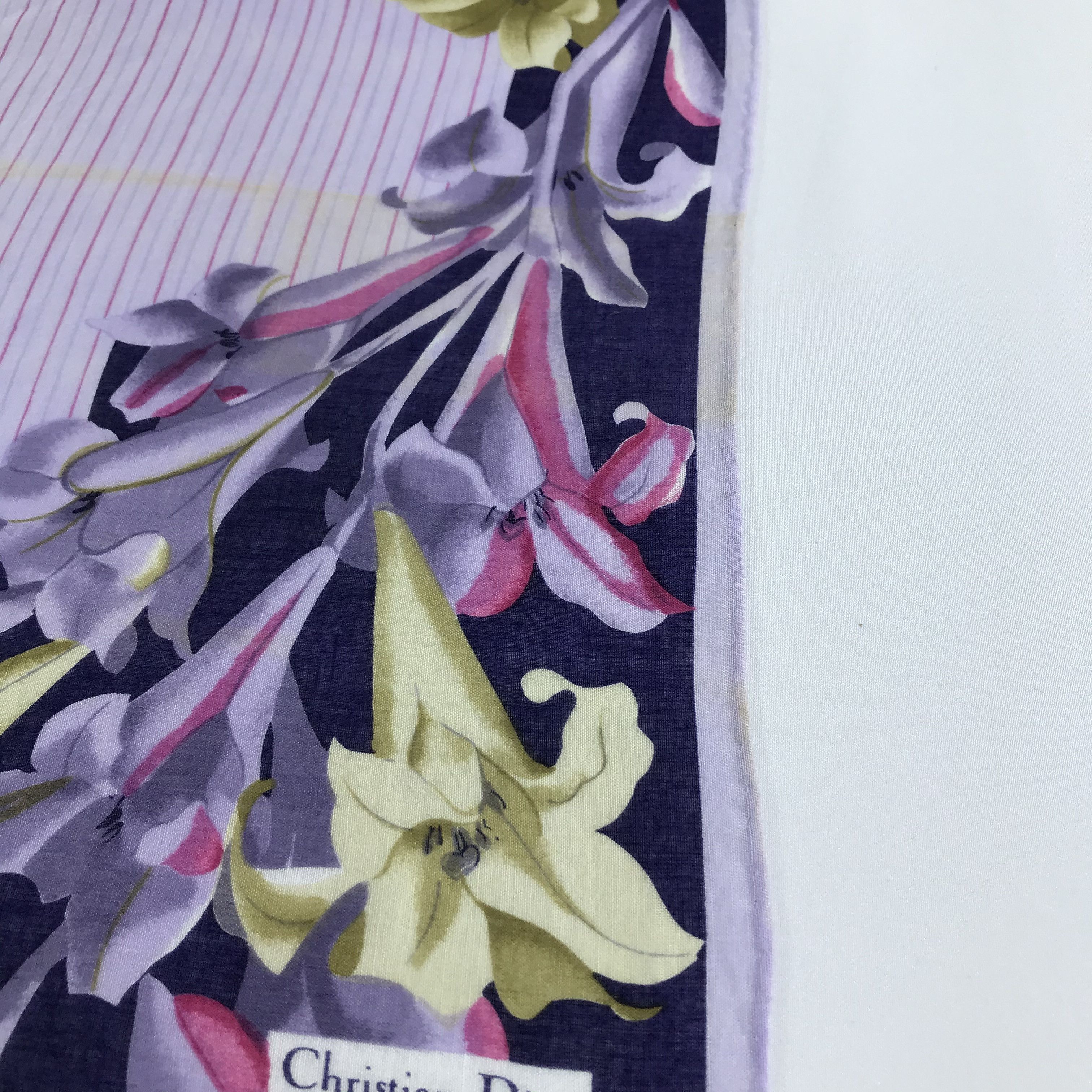 Christian Dior Monsieur Christian Dior Handkerchief Neckerchief Bandana H1048 Size ONE SIZE - 6 Thumbnail