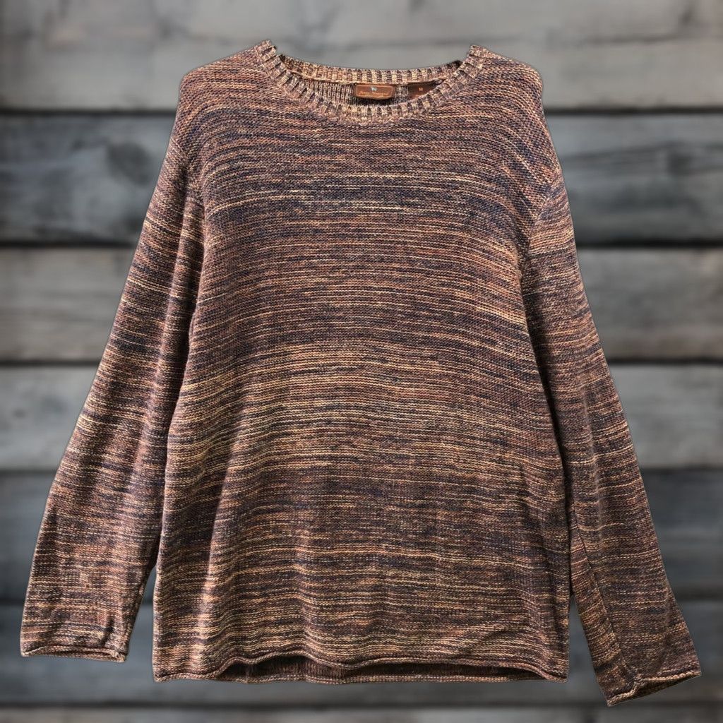 Vintage James Tattersall Cashmere Cotton Sweater Mens M Brown Crewneck Pullover Relaxed Classic Casual Size US M / EU 48-50 / 2 - 1 Thumbnail