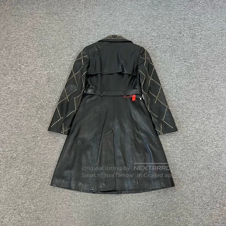Versace Versace Co-branded diamond checkered studded sheepskin tre Size S / US 4 / IT 40 - 2 Thumbnail