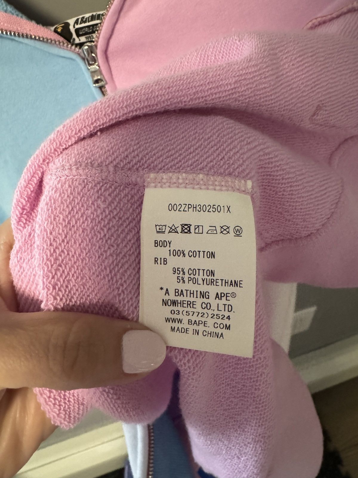 Bape Baby Milo x Bape shark zip up hoodie colorblock pastel Size XS / US 0-2 / IT 36-38 - 6 Thumbnail