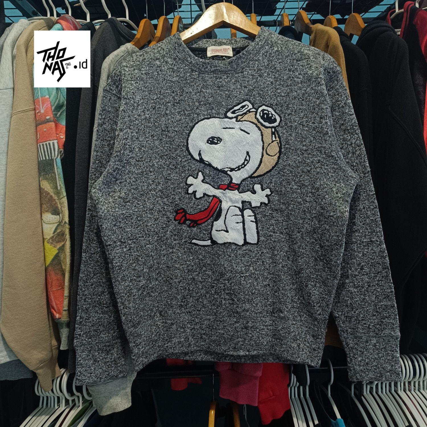 Peanuts Snoopy Big Logo Sweater Size US M / EU 48-50 / 2 - 1 Thumbnail