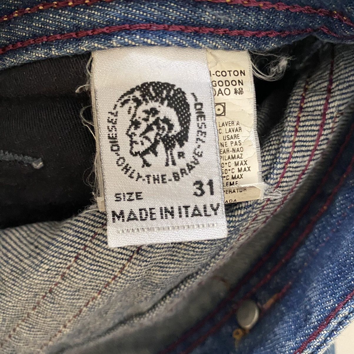 Diesel ✨Diesel Industry denim division jeans Size US 31 - 11 Thumbnail