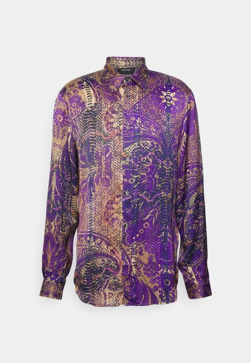Just Cavalli !DS! FW22 Just Cavalli Animal Print Purple Pattern Shirt Size M / US 6-8 / IT 42-44 - 2 Thumbnail