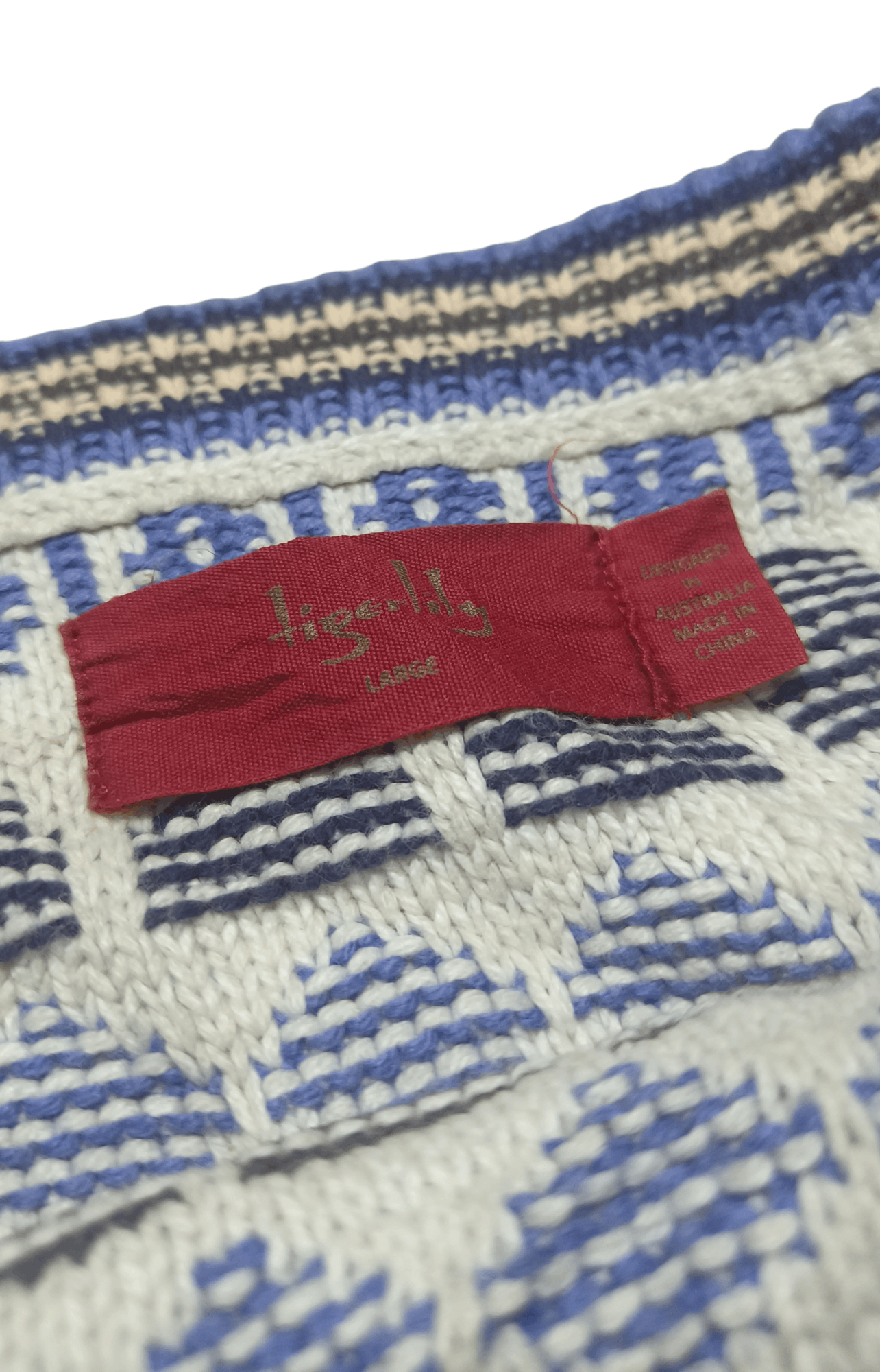 Other Vintage 90s TIGER LILY Women's Ethnic Striped Knit Sweater Size L / US 10 / IT 46 - 8 Thumbnail