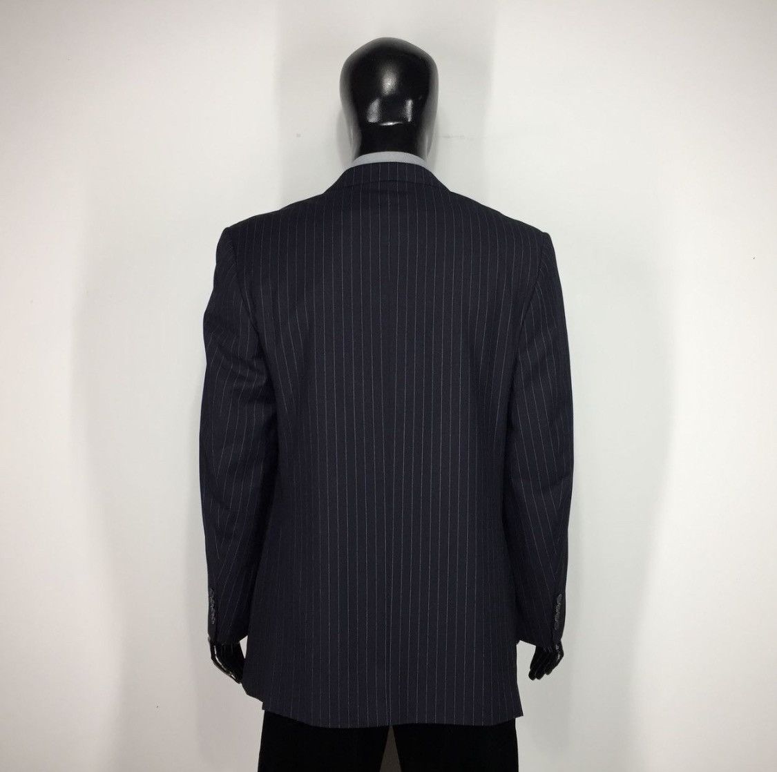 Alfred Dunhill × Designer Dunhill Classic Wool Blazer Men’s Black Jacket Size 52R - 6 Thumbnail