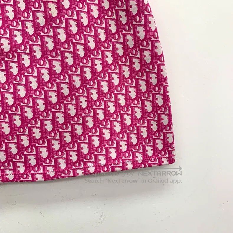 Dior Dior Pink logo jacquard full-print knitted skirt short ski Size 25" / US 0 / IT 36 - 4 Thumbnail