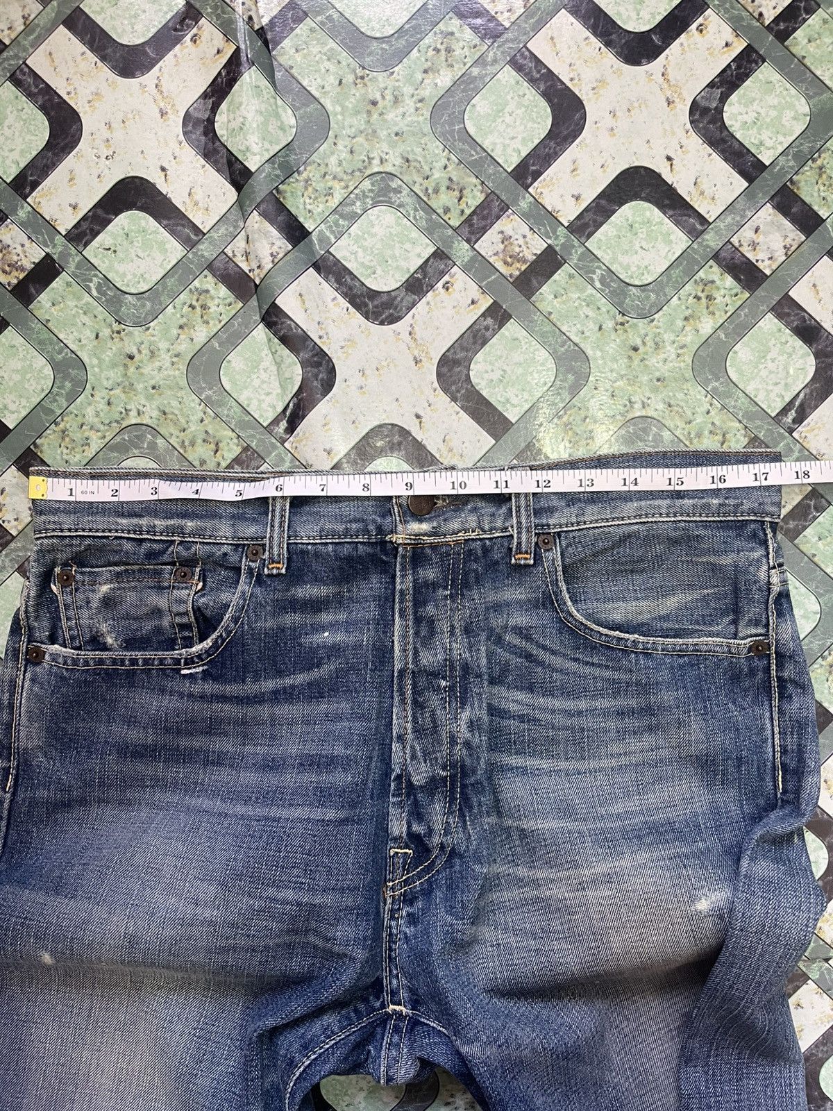 Vintage Vintage Ezra Fitch Salvage Denim Selvedge Size US 30 / EU 46 - 18 Thumbnail