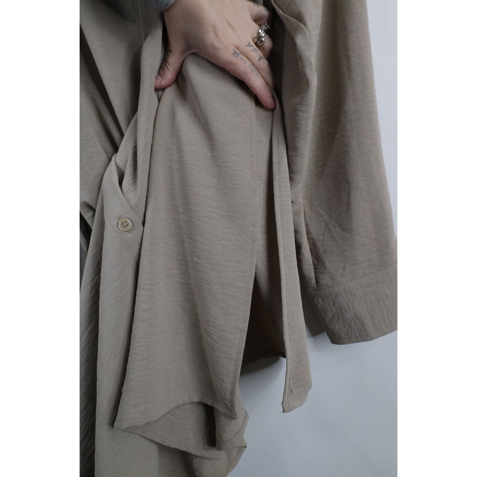 DKNY × Vintage Deadstock Vintage Y2K DKNY Long Sleeve Knit Tie Dress Size L / US 10 / IT 46 - 11 Thumbnail