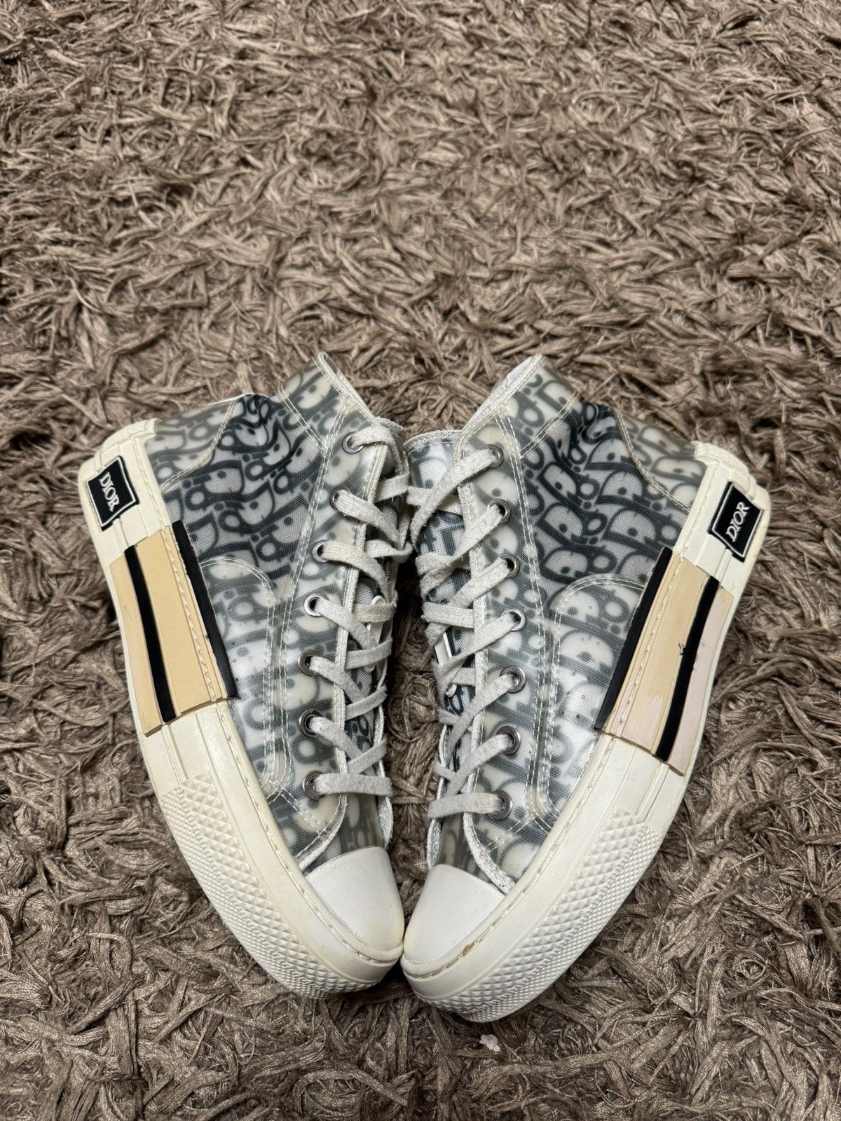 Dior Dior monogram high top sneakers monogram 37 size CD Size US 7 / IT 37 - 4 Thumbnail