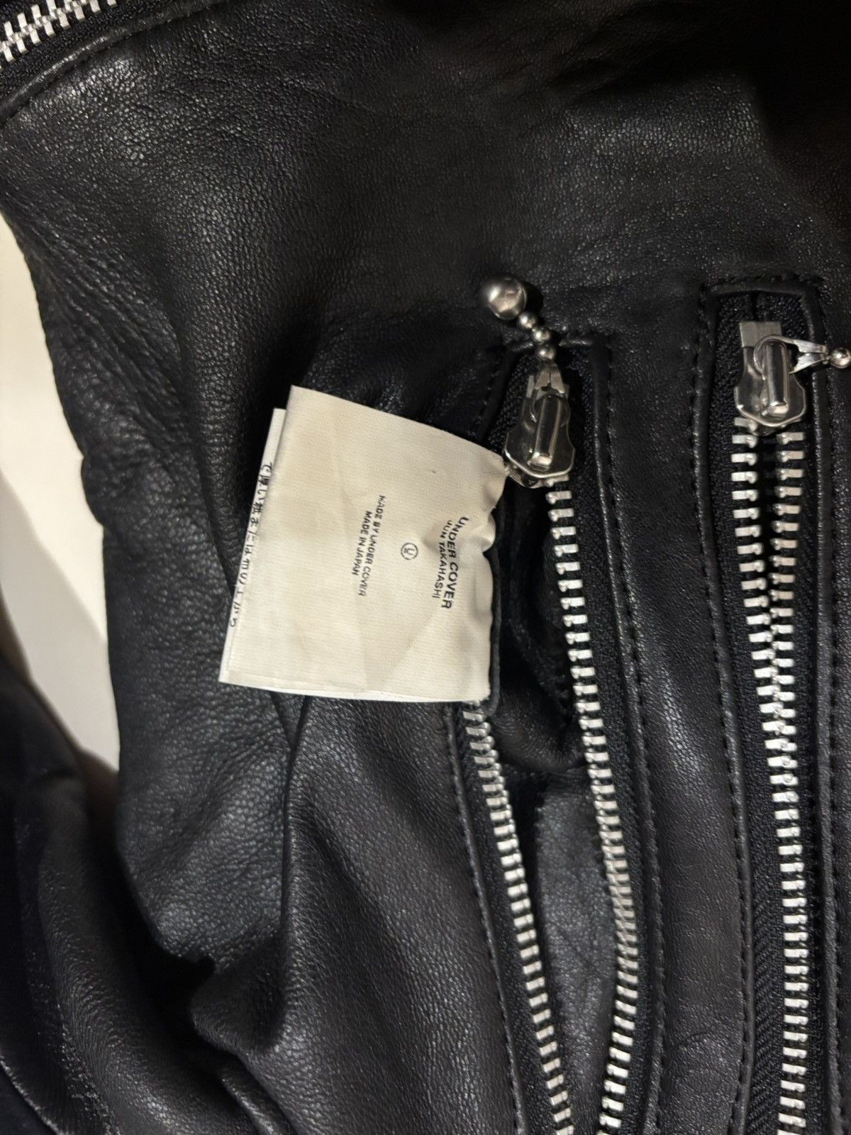 Undercover Undercover AW03 ‘Paper Doll’ Sheepskin Riders Leather Jacket Size US M / EU 48-50 / 2 - 12 Thumbnail