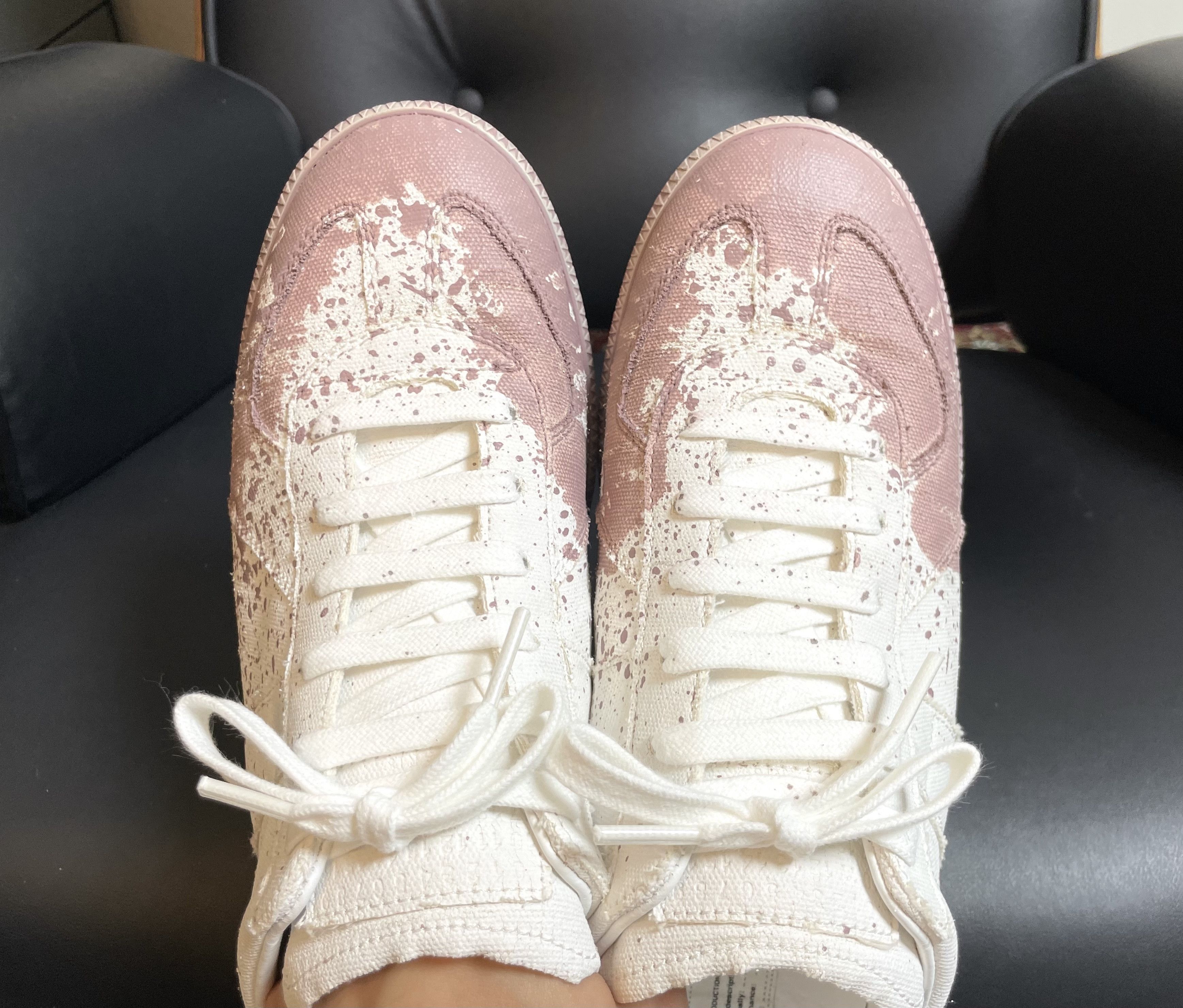 Maison Margiela Maison Margiela GAT (Paint Splatter Canvas) Size US 9 / EU 42 - 8 Thumbnail