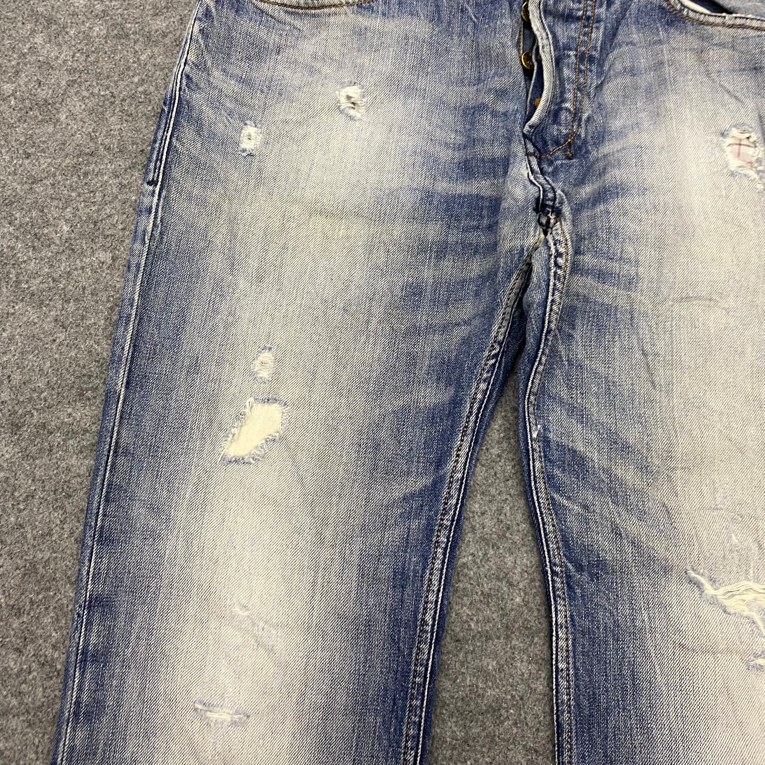 If Six Was Nine 💥Best Offer💥Vintage Diesel Industry Distressed Denim Size US 34 / EU 50 - 8 Thumbnail