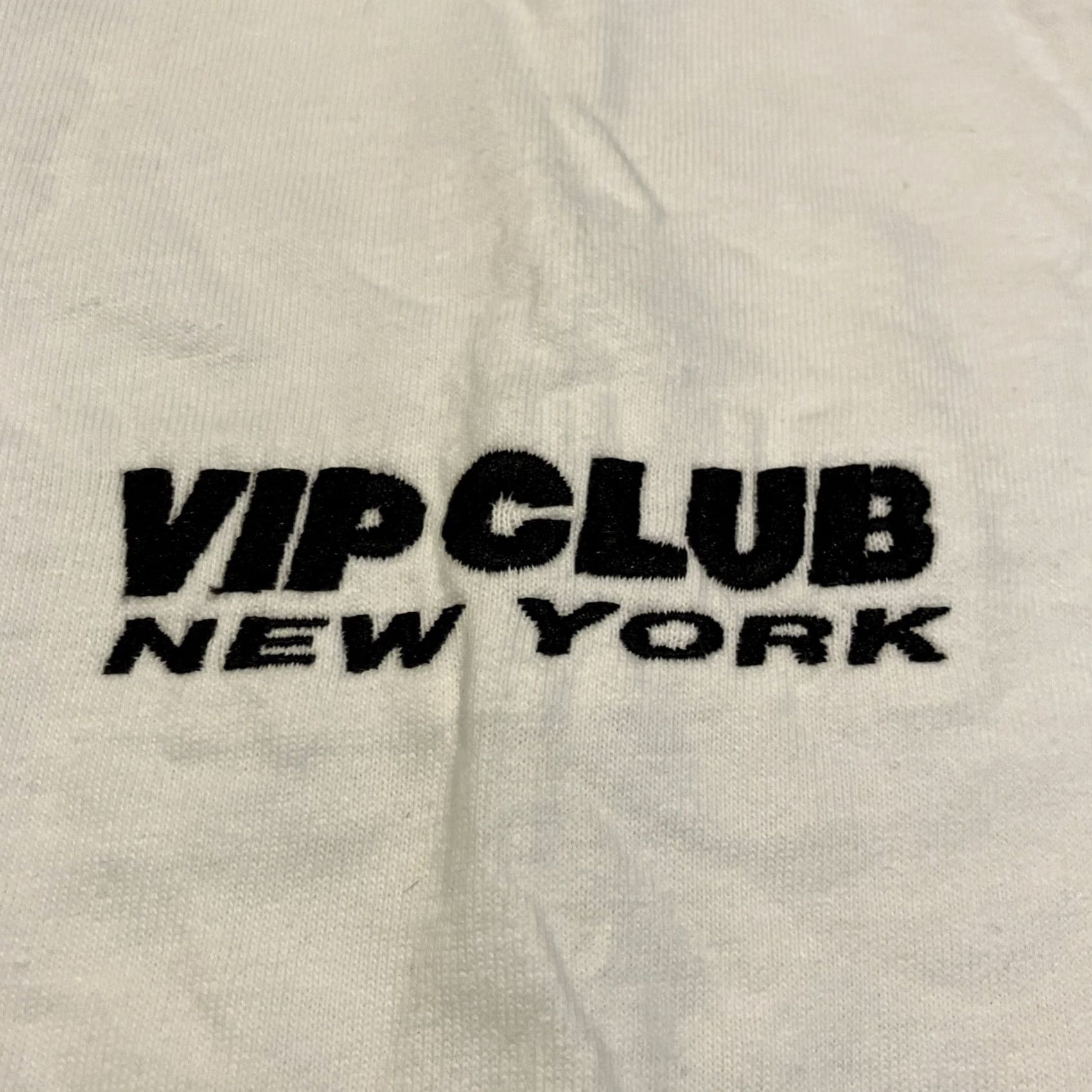 Vintage Vintage VIP CLUB New York Strip Club Henley T Shirt XL Mens White Size US XL / EU 56 / 4 - 2 Thumbnail